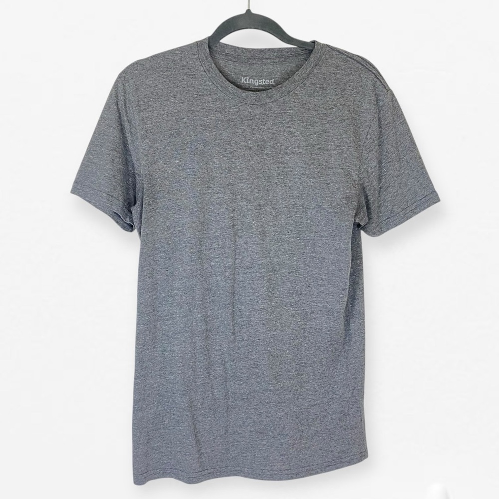Men's Unisex Heather Gray Blank T-Shirt cotton blend Kingsted S